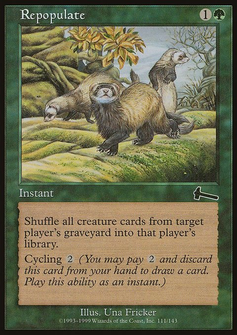 Repopulate, Urza's Legacy #111, Magic: The Gathering card
