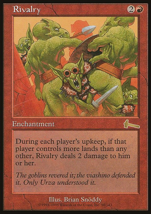 Rivalry, Urza's Legacy #90, Magic: The Gathering card