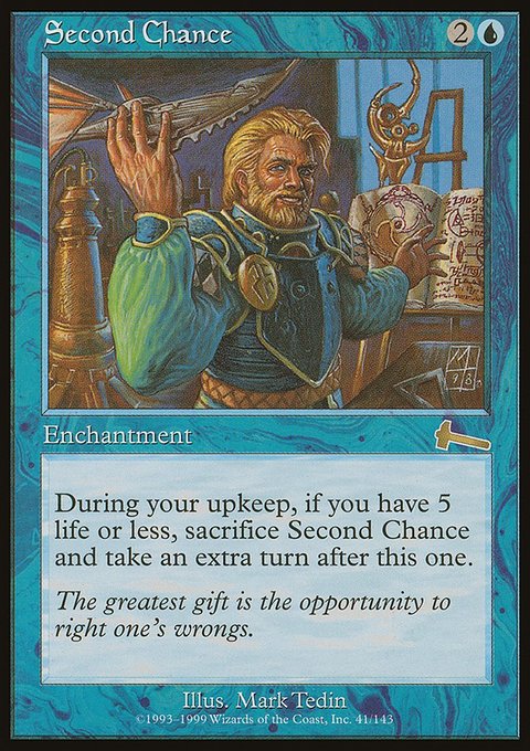 Second Chance, Urza's Legacy #41, Magic: The Gathering card