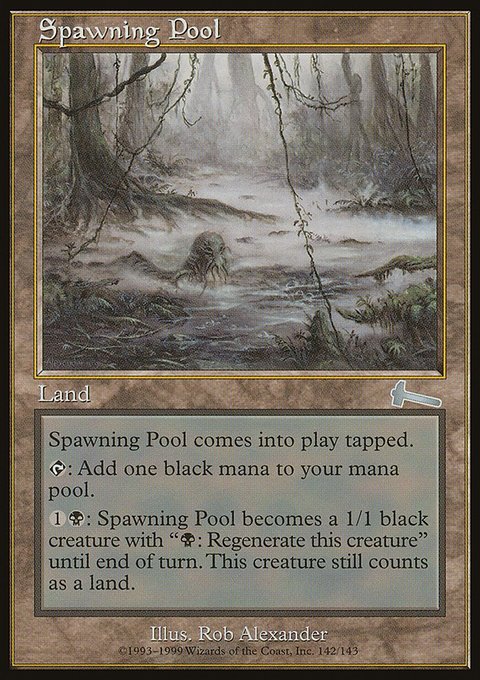 Spawning Pool, Urza's Legacy #142, Magic: The Gathering card