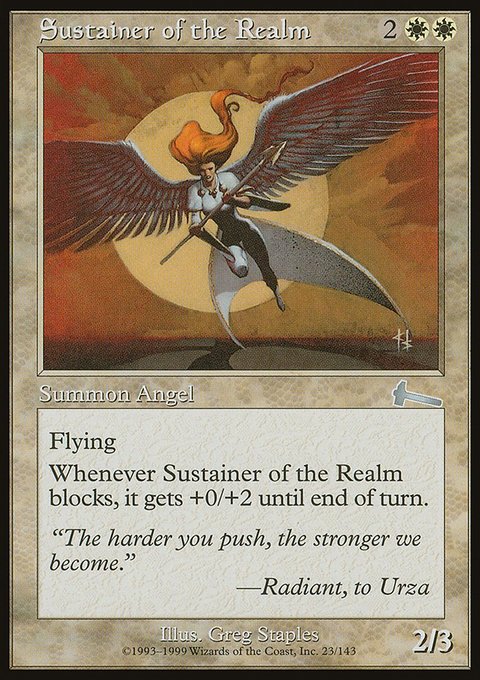 Sustainer of the Realm, Urza's Legacy #23, Magic: The Gathering card