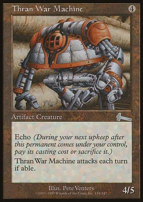 Thran War Machine, Urza's Legacy #134, Magic: The Gathering card