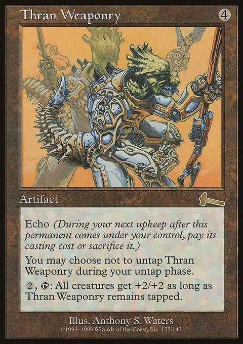 Thran Weaponry, Urza's Legacy #135, Magic: The Gathering card