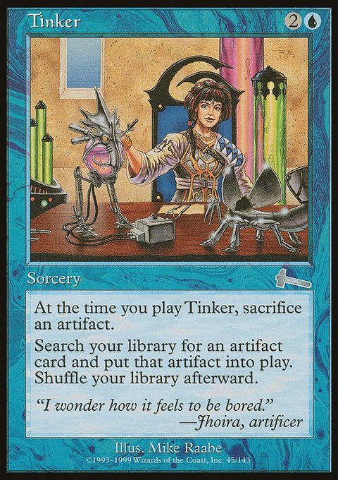 Tinker, Urza's Legacy #45, Magic: The Gathering card