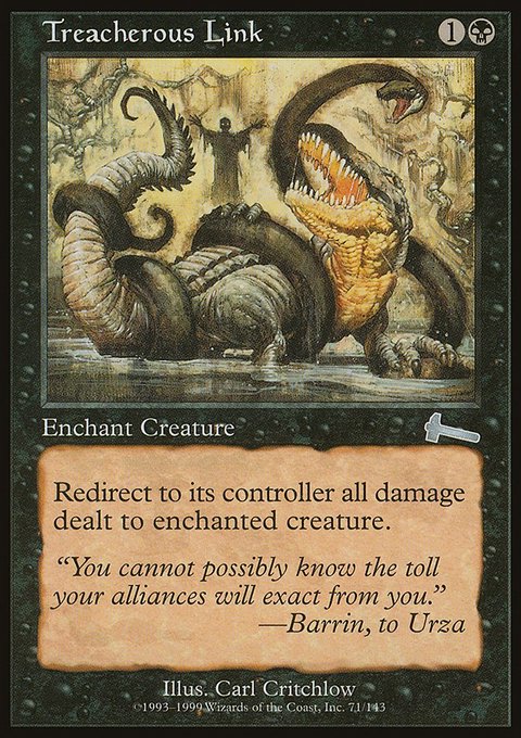 Treacherous Link, Urza's Legacy #71, Magic: The Gathering card