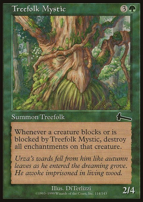Treefolk Mystic, Urza's Legacy #114, Magic: The Gathering card