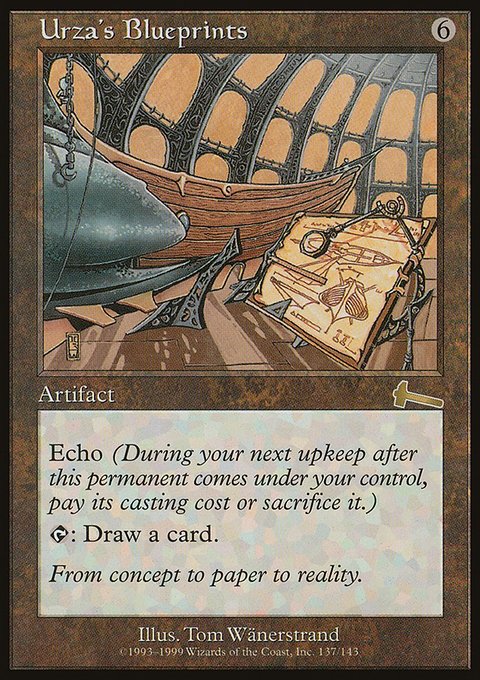Urza's Blueprints, Urza's Legacy #137, Magic: The Gathering card