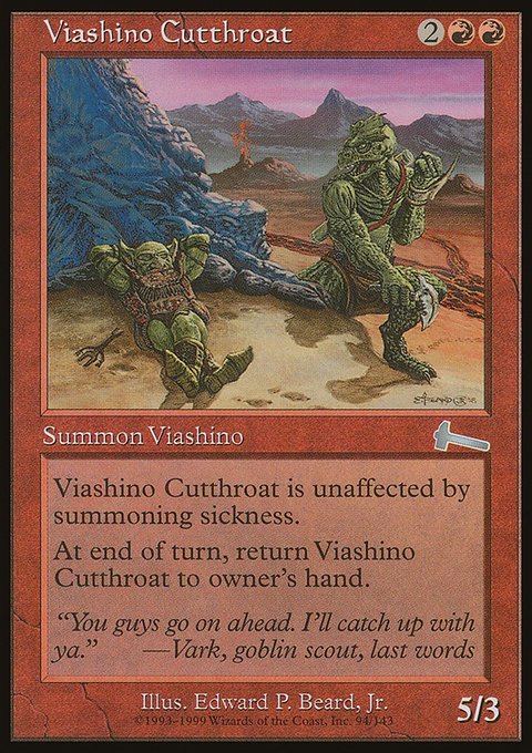 Viashino Cutthroat, Urza's Legacy #94, Magic: The Gathering card