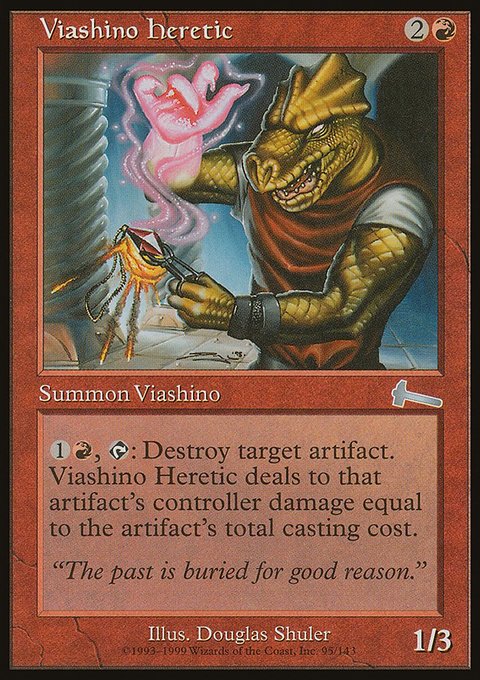 Viashino Heretic, Urza's Legacy #95, Magic: The Gathering card