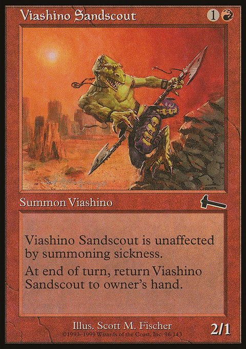 Viashino Sandscout, Urza's Legacy #96, Magic: The Gathering card