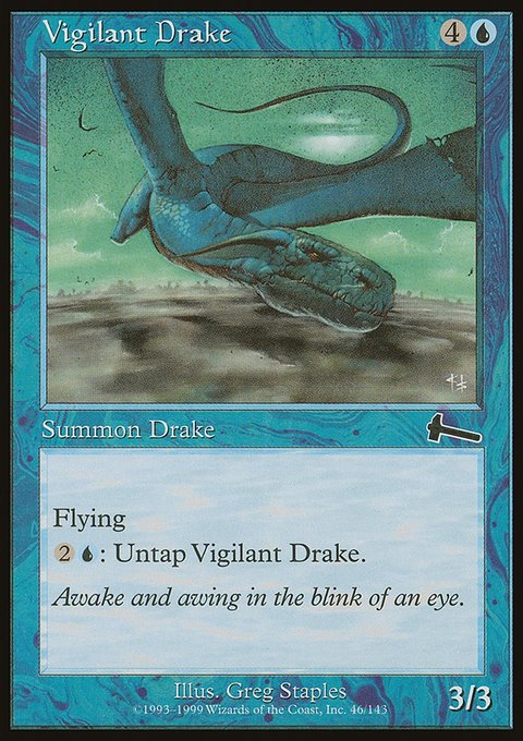 Vigilant Drake, Urza's Legacy #46, Magic: The Gathering card