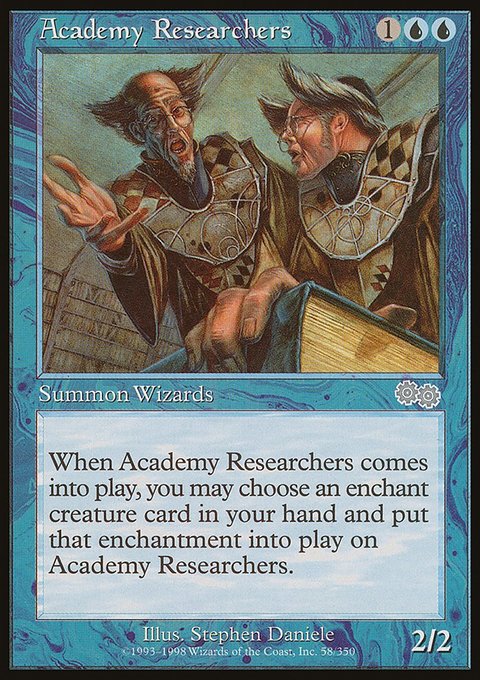 Academy Researchers, Urza's Saga #58, Magic: The Gathering card