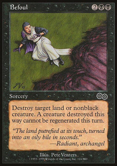 Befoul, Urza's Saga #116, Magic: The Gathering card