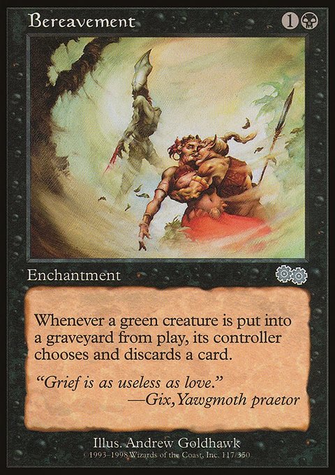 Bereavement, Urza's Saga #117, Magic: The Gathering card