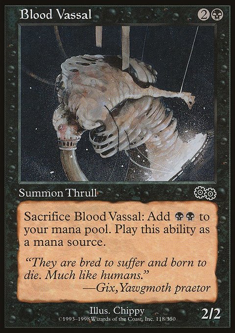 Blood Vassal, Urza's Saga #118, Magic: The Gathering card