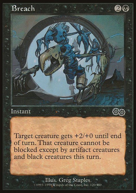 Breach, Urza's Saga #120, Magic: The Gathering card
