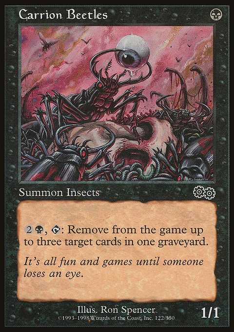 Carrion Beetles, Urza's Saga #122, Magic: The Gathering card