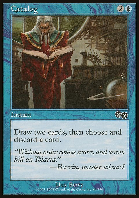 Catalog, Urza's Saga #64, Magic: The Gathering card