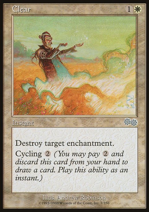 Clear, Urza's Saga #7, Magic: The Gathering card