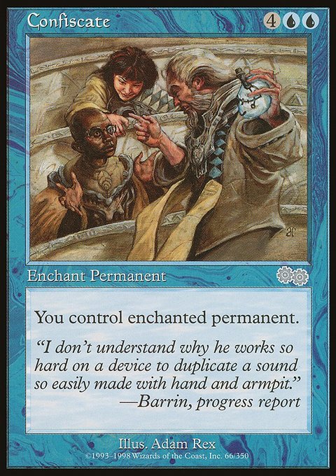 Confiscate, Urza's Saga #66, Magic: The Gathering card