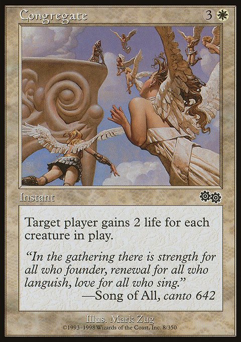 Congregate, Urza's Saga #8, Magic: The Gathering card