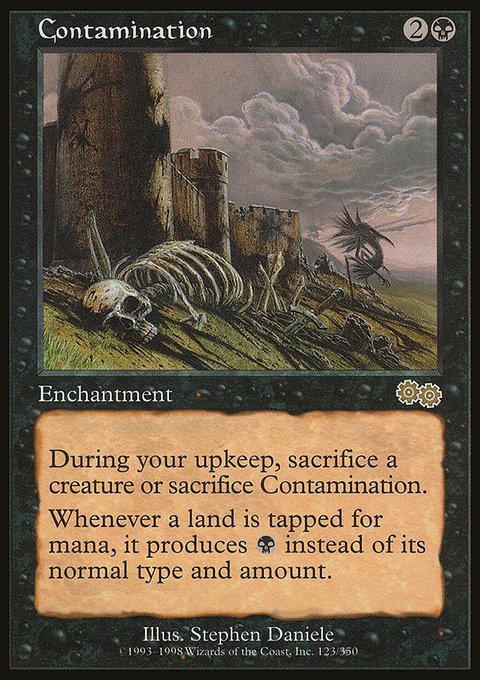 Contamination, Urza's Saga #123, Magic: The Gathering card