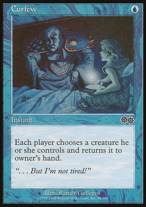 Curfew, Urza's Saga #68, Magic: The Gathering card