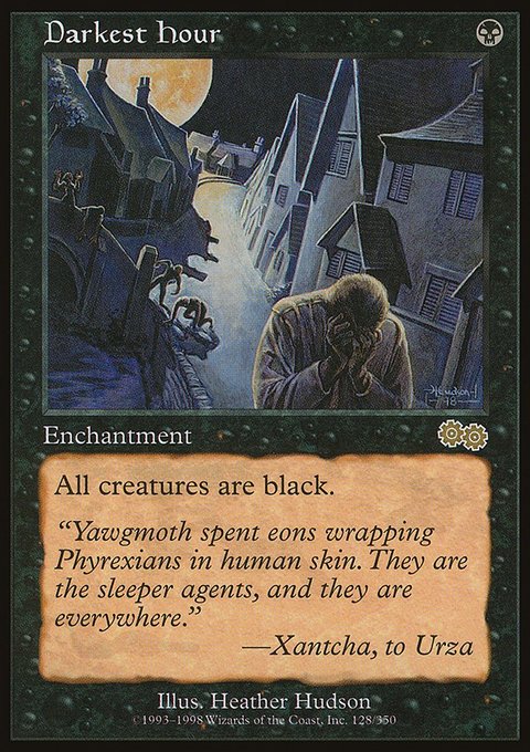 Darkest Hour, Urza's Saga #128, Magic: The Gathering card