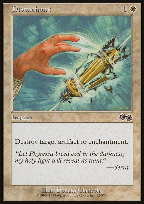 Disenchant, Urza's Saga #12, Magic: The Gathering card