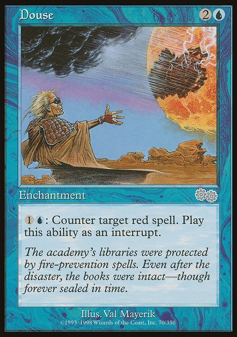 Douse, Urza's Saga #70, Magic: The Gathering card
