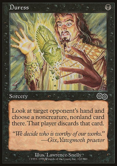Duress, Urza's Saga #132, Magic: The Gathering card