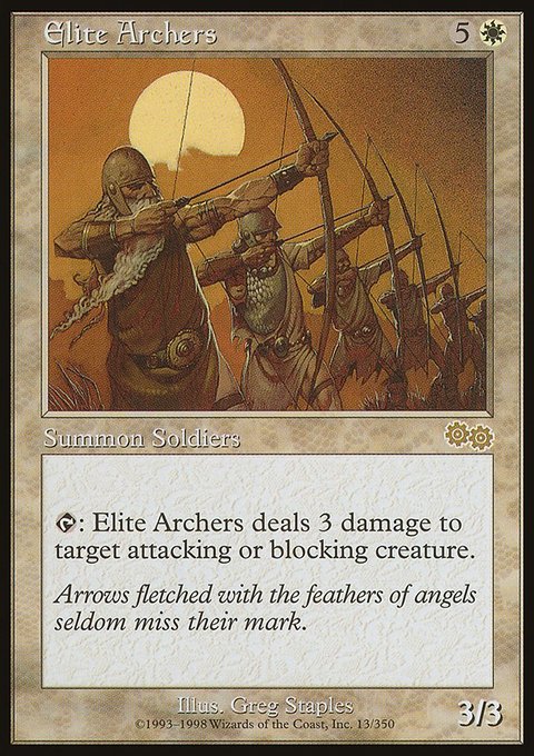 Elite Archers, Urza's Saga #13, Magic: The Gathering card