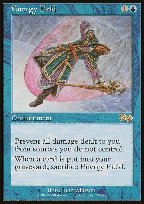 Energy Field, Urza's Saga #73, Magic: The Gathering card