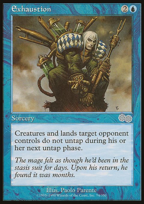 Exhaustion, Urza's Saga #74, Magic: The Gathering card