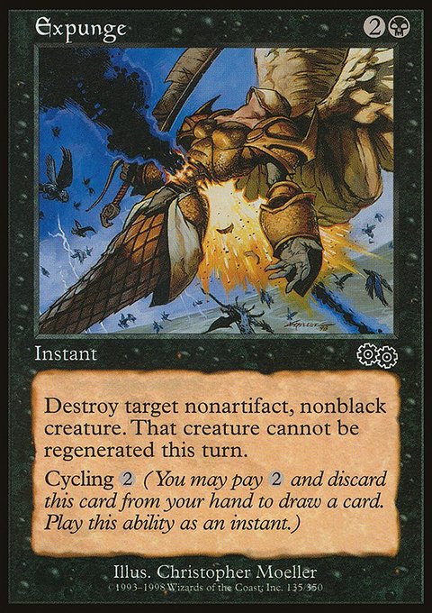 Expunge, Urza's Saga #135, Magic: The Gathering card
