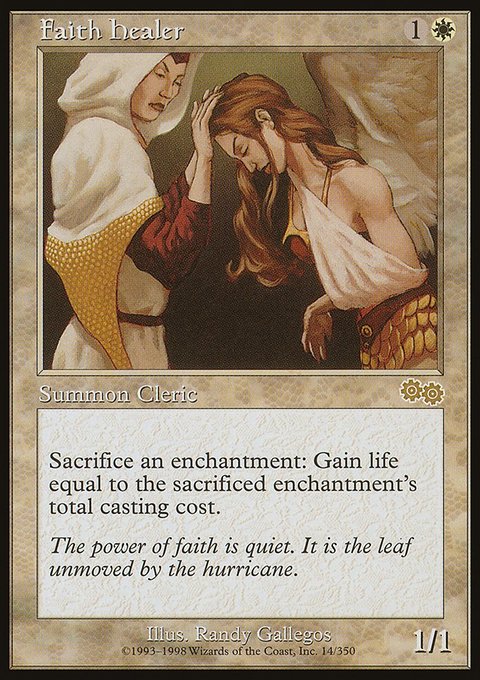 Faith Healer, Urza's Saga #14, Magic: The Gathering card
