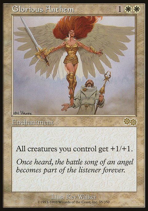 Glorious Anthem, Urza's Saga #15, Magic: The Gathering card