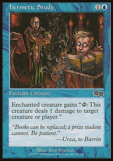Hermetic Study, Urza's Saga #78, Magic: The Gathering card