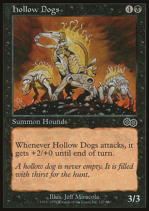 Hollow Dogs, Urza's Saga #137, Magic: The Gathering card