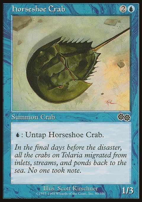 Horseshoe Crab, Urza's Saga #80, Magic: The Gathering card