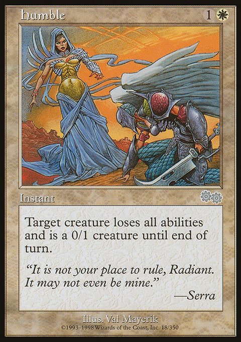 Humble, Urza's Saga #18, Magic: The Gathering card