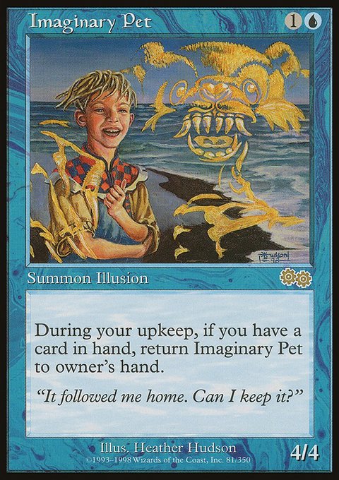 Imaginary Pet, Urza's Saga #81, Magic: The Gathering card