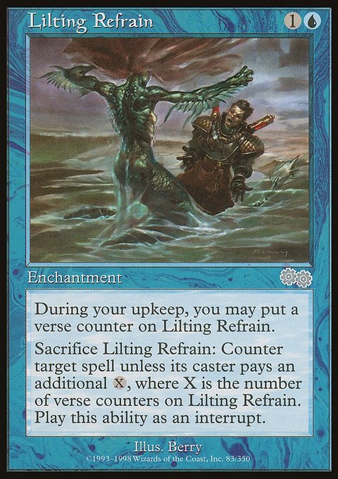 Lilting Refrain, Urza's Saga #83, Magic: The Gathering card