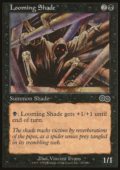 Looming Shade, Urza's Saga #139, Magic: The Gathering card