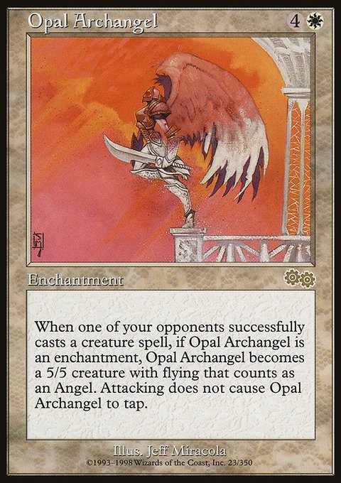 Opal Archangel, Urza's Saga #23, Magic: The Gathering card