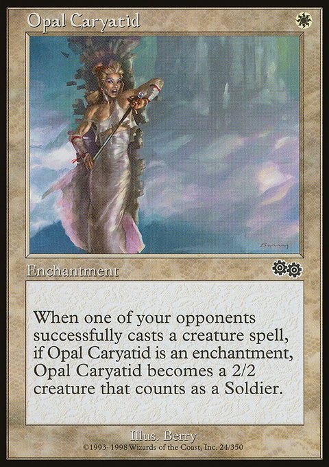 Opal Caryatid, Urza's Saga #24, Magic: The Gathering card