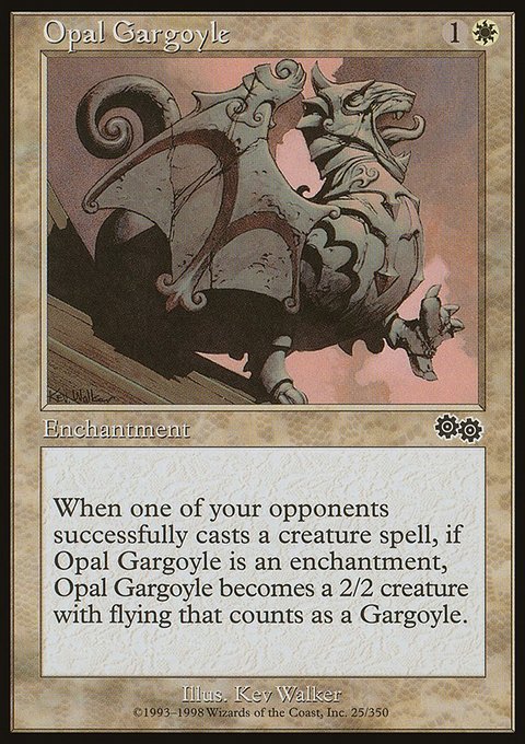 Opal Gargoyle, Urza's Saga #25, Magic: The Gathering card