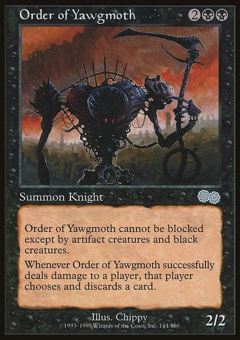 Order of Yawgmoth, Urza's Saga #144, Magic: The Gathering card