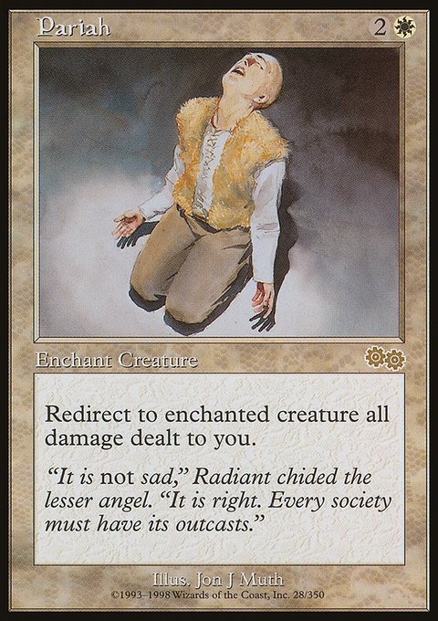 Pariah, Urza's Saga #28, Magic: The Gathering card