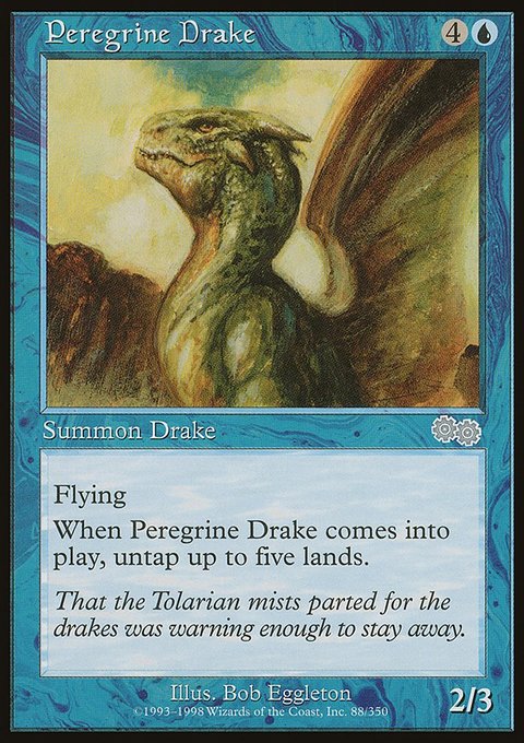 Peregrine Drake, Urza's Saga #88, Magic: The Gathering card